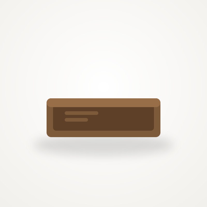 Walnut Catch-All Desk Tray — product photo on white background